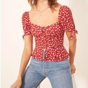 Reformation Red Top Size 0